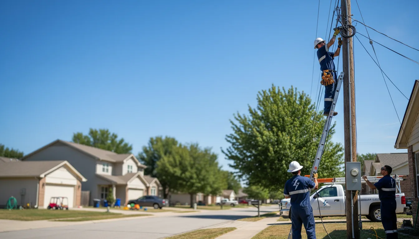 Residential electrician providing installation services in Drayden, MD